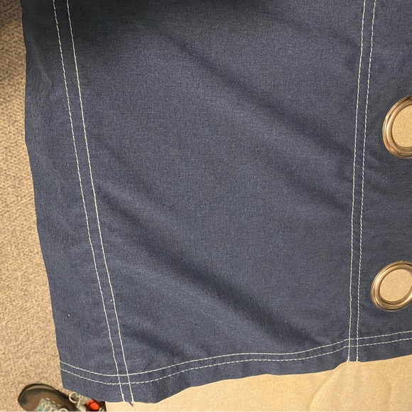 4 Blue Denim Look Valences  17”L x 32”W each with Grommets - Picture 5 of 5